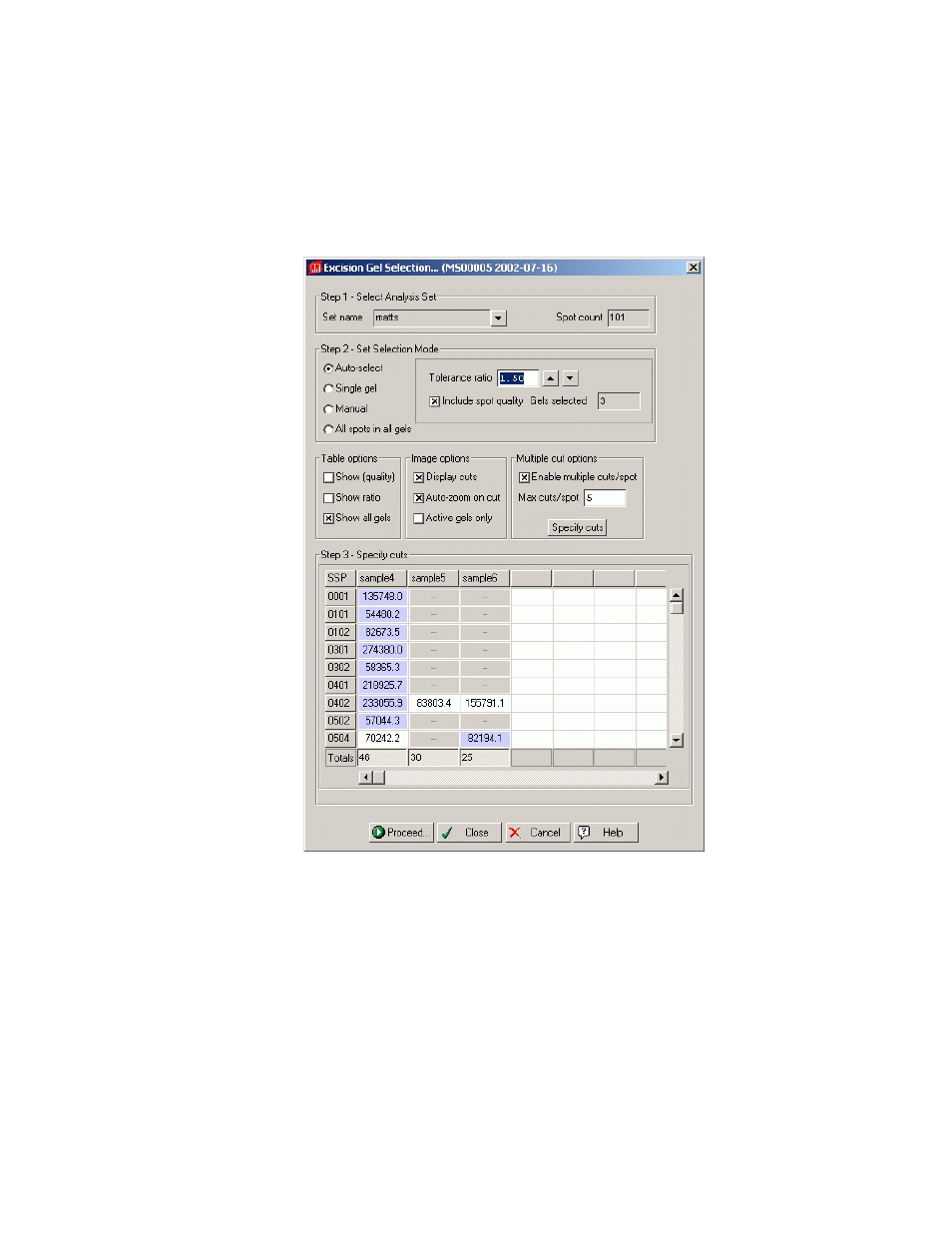 B step 2. set selection mode | Bio-Rad EXQuest Spot Cutter User Manual | Page 294 / 564