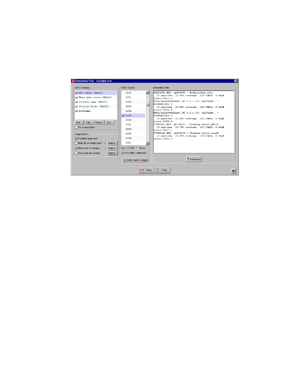 3 mass spec score overlay, Mass spec score overlay -5 | Bio-Rad EXQuest Spot Cutter User Manual | Page 328 / 564