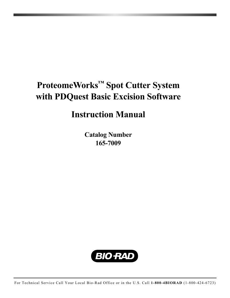 Bio-Rad Components for Older Model Spot Cutter User Manual | 42 pages