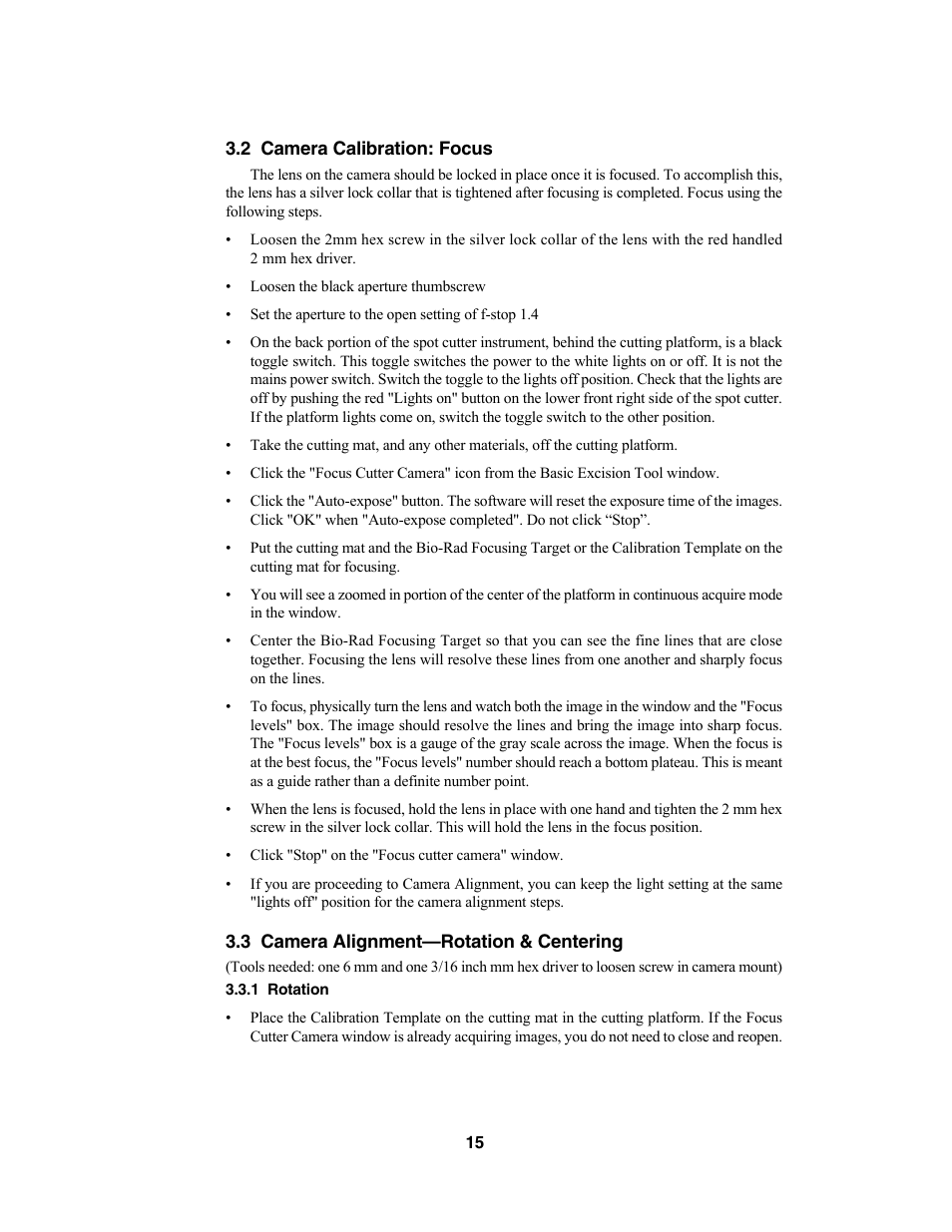 Bio-Rad Components for Older Model Spot Cutter User Manual | Page 18 / 42