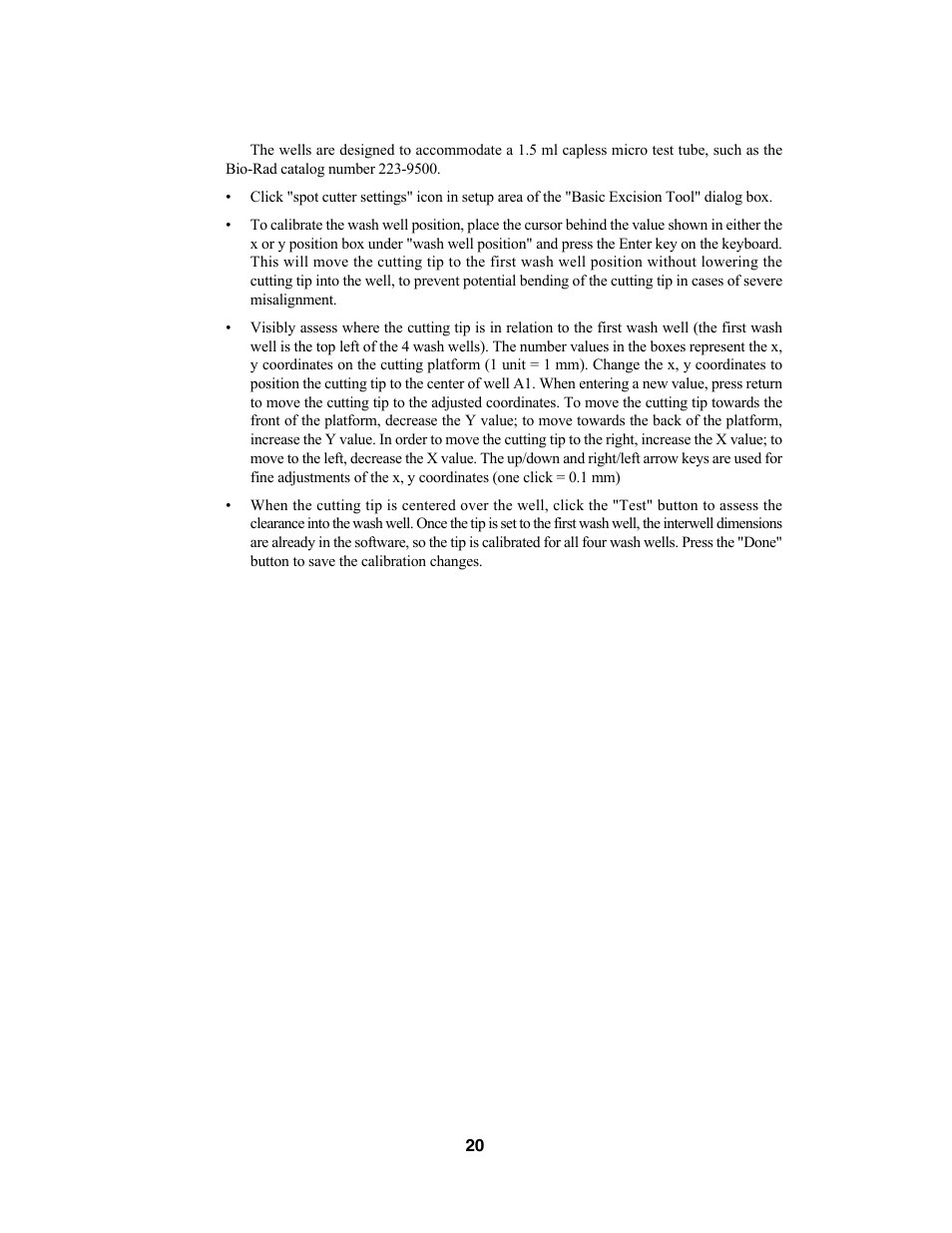 Bio-Rad Components for Older Model Spot Cutter User Manual | Page 23 / 42