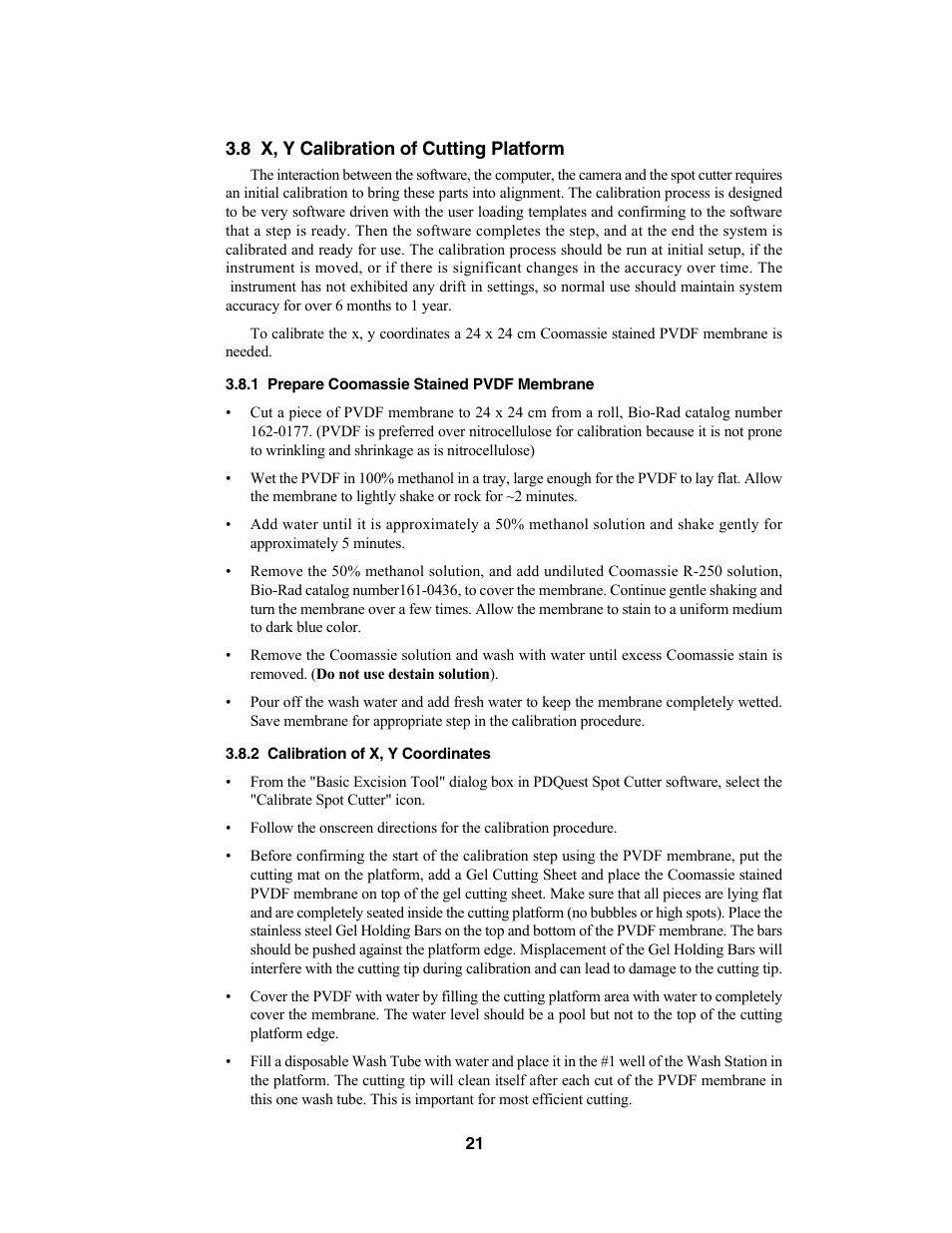 Bio-Rad Components for Older Model Spot Cutter User Manual | Page 24 / 42