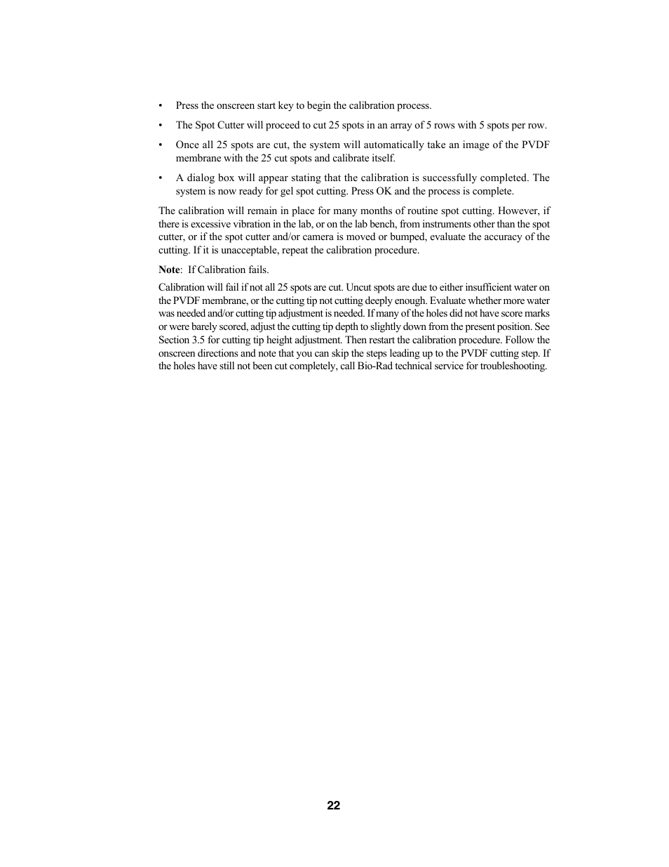 Bio-Rad Components for Older Model Spot Cutter User Manual | Page 25 / 42