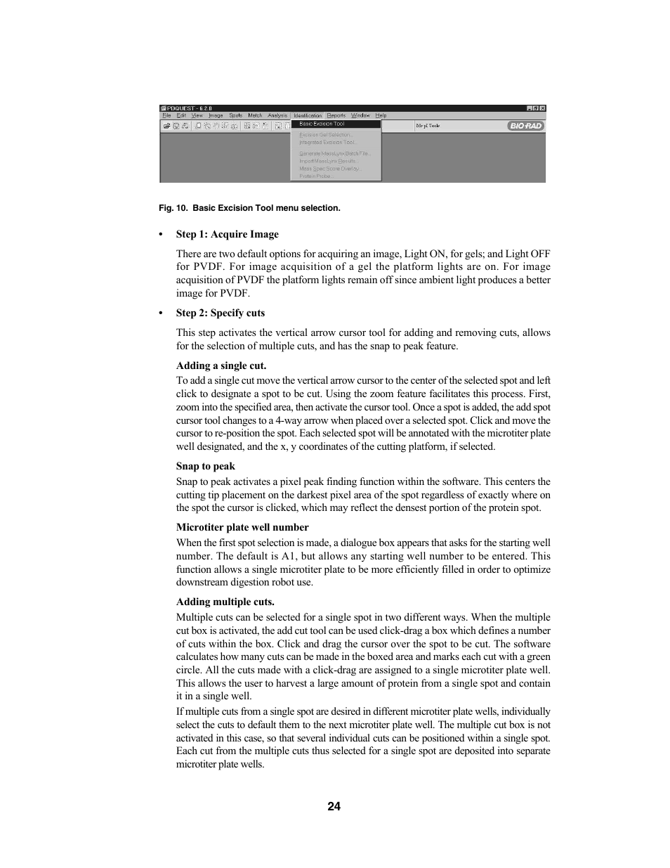 Bio-Rad Components for Older Model Spot Cutter User Manual | Page 27 / 42