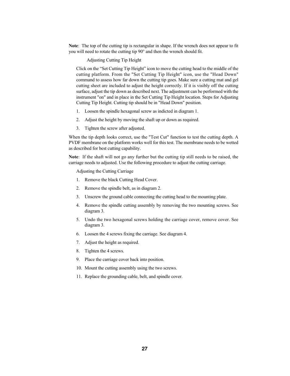 Bio-Rad Components for Older Model Spot Cutter User Manual | Page 30 / 42