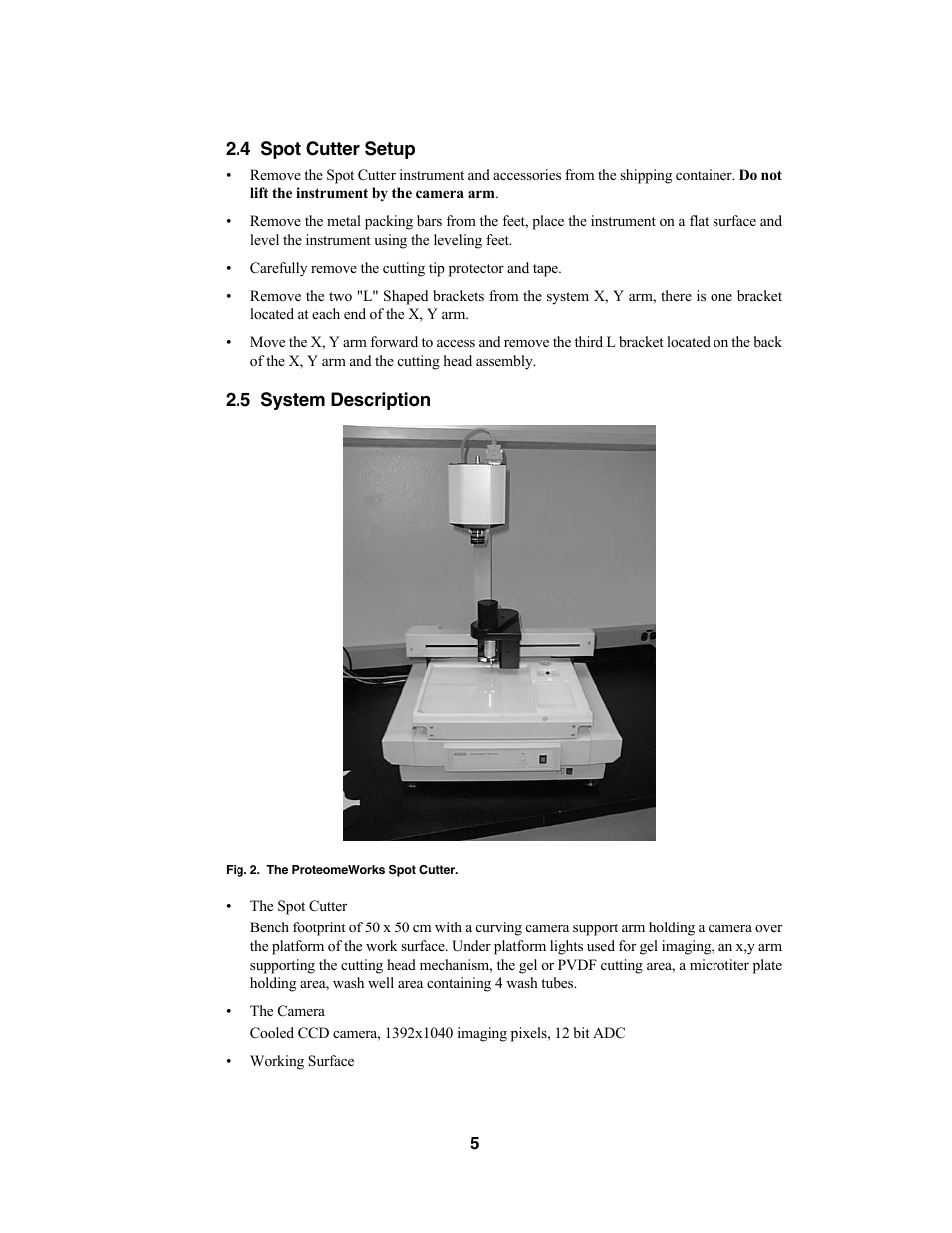 Bio-Rad Components for Older Model Spot Cutter User Manual | Page 8 / 42