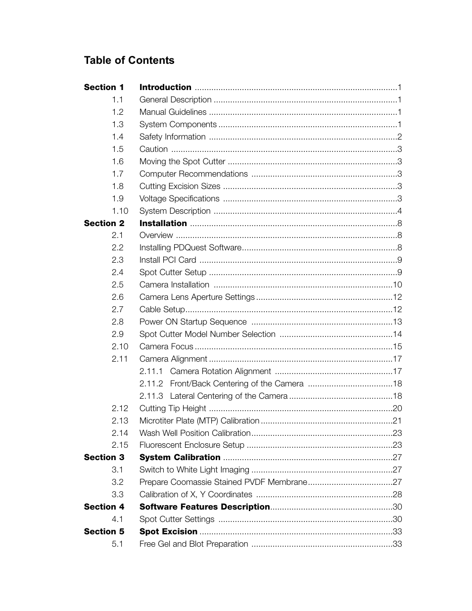 Bio-Rad PDQuest 2-D Analysis Software User Manual | Page 2 / 66