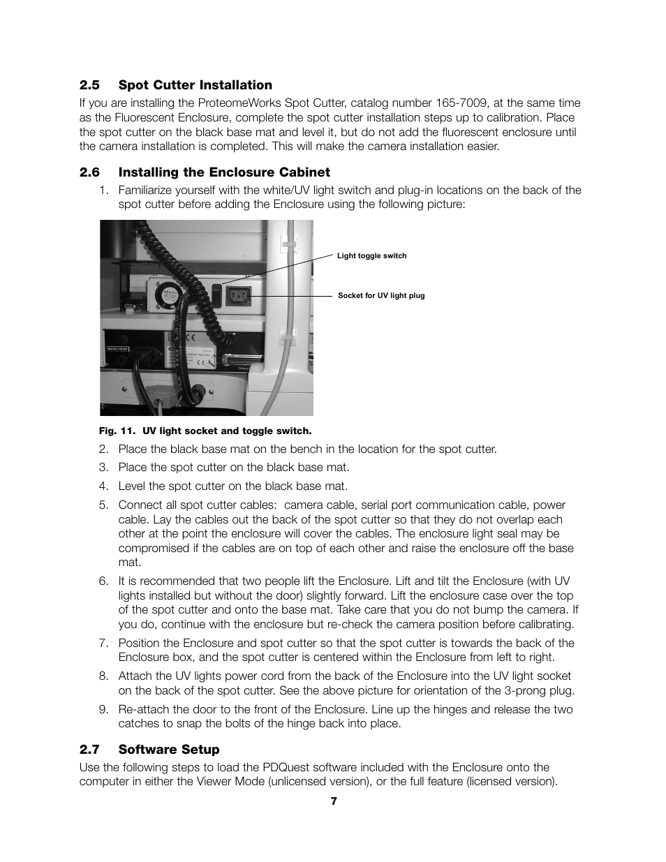 Bio-Rad Components for Older Model Spot Cutter User Manual | Page 10 / 32