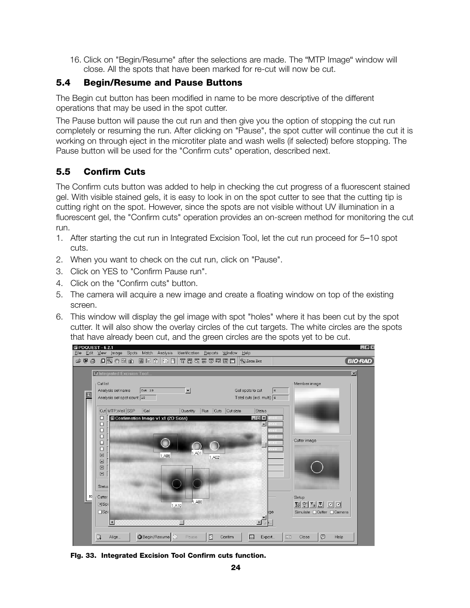 Bio-Rad Components for Older Model Spot Cutter User Manual | Page 27 / 32