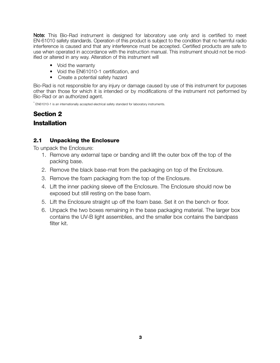 Bio-Rad Components for Older Model Spot Cutter User Manual | Page 6 / 32