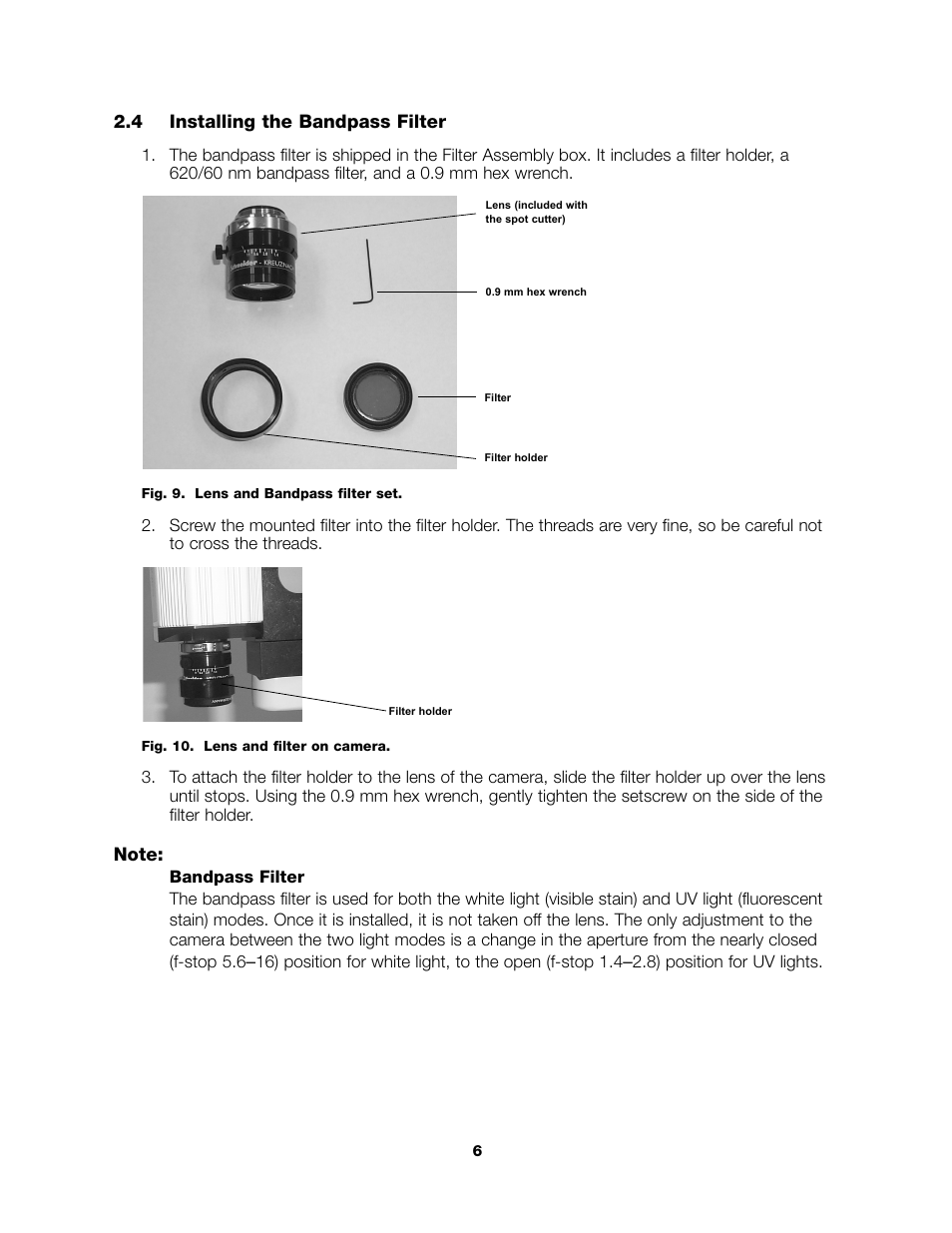 Bio-Rad Components for Older Model Spot Cutter User Manual | Page 9 / 32