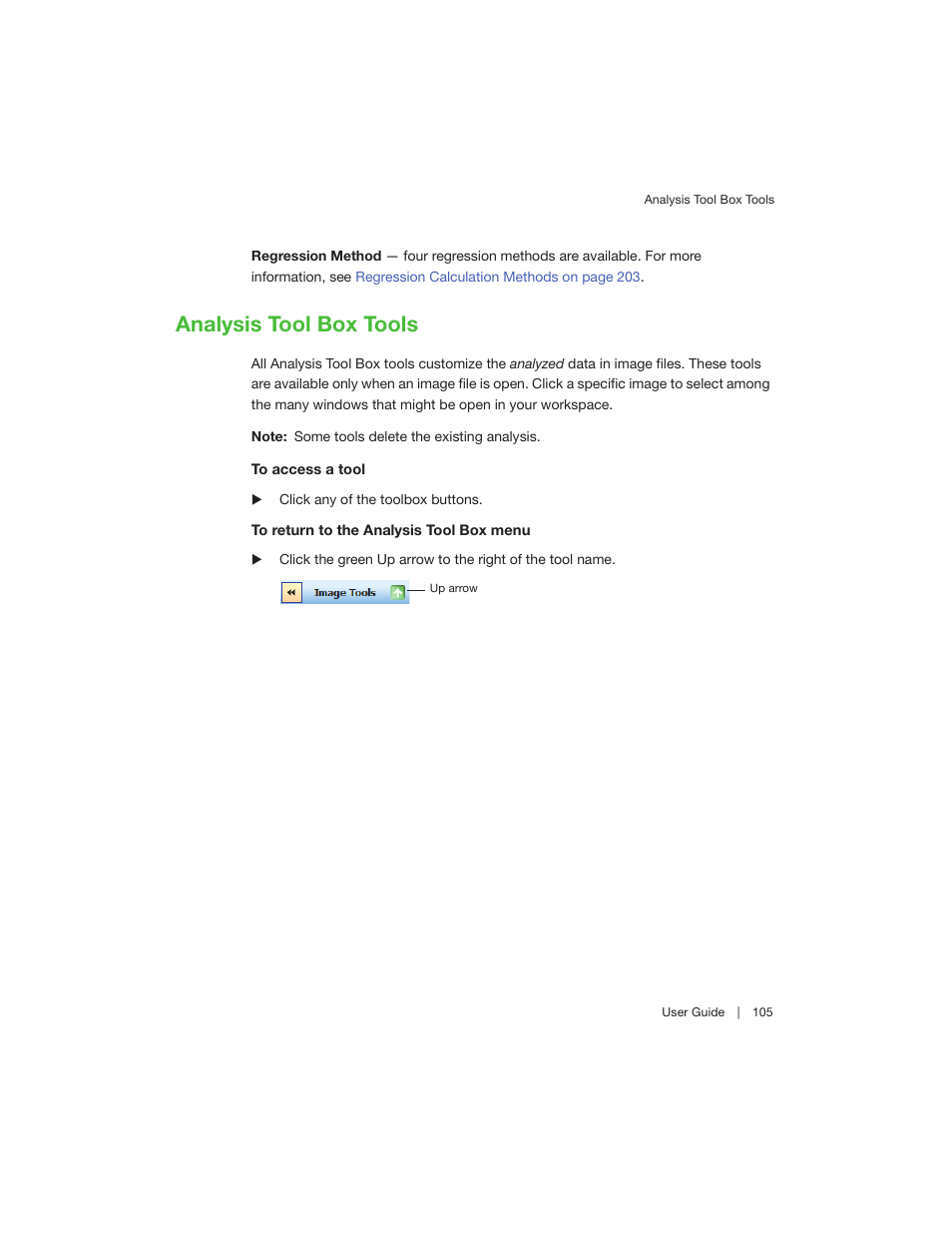 Analysis tool box tools | Bio-Rad Image Lab™ Software User Manual | Page 105 / 208