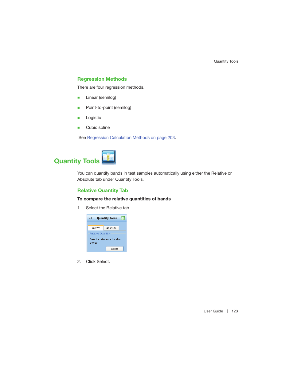 Quantity tools | Bio-Rad Image Lab™ Software User Manual | Page 123 / 208