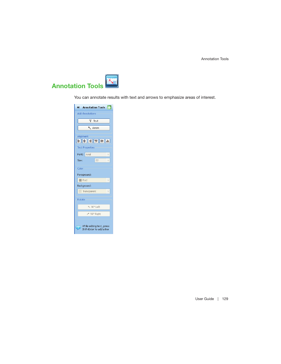 Annotation tools | Bio-Rad Image Lab™ Software User Manual | Page 129 / 208