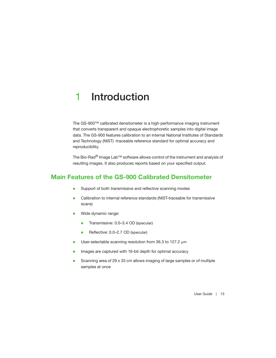1 introduction, Chapter 1 introduction, 1introduction | Bio-Rad Image Lab™ Software User Manual | Page 13 / 208