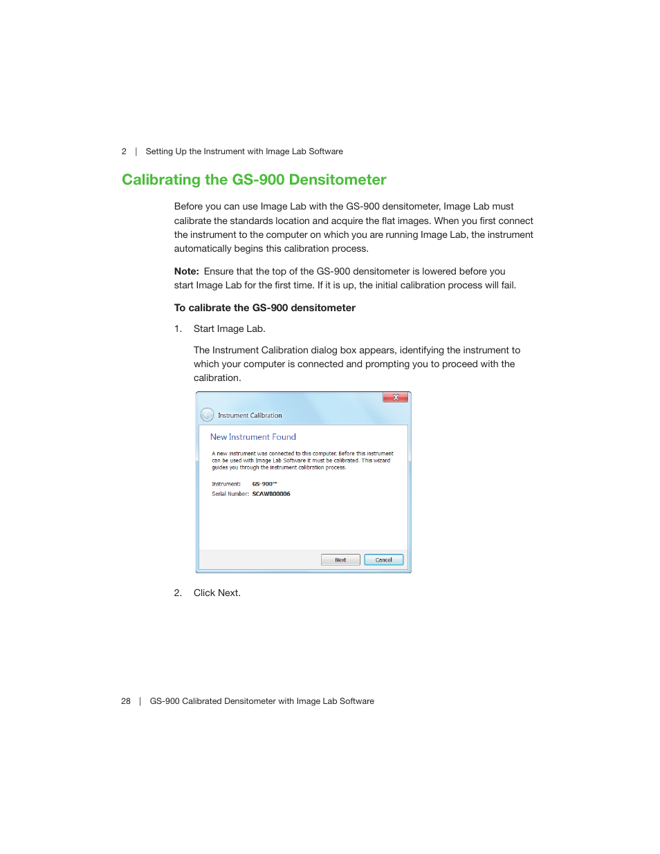 Calibrating the gs-900 densitometer | Bio-Rad Image Lab™ Software User Manual | Page 28 / 208