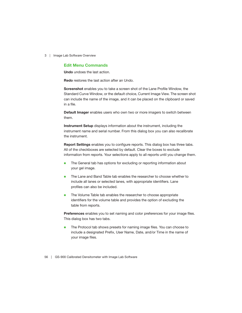 Bio-Rad Image Lab™ Software User Manual | Page 56 / 208