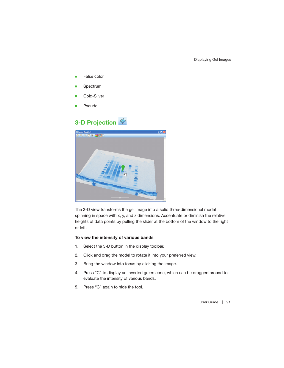 D projection | Bio-Rad Image Lab™ Software User Manual | Page 91 / 208