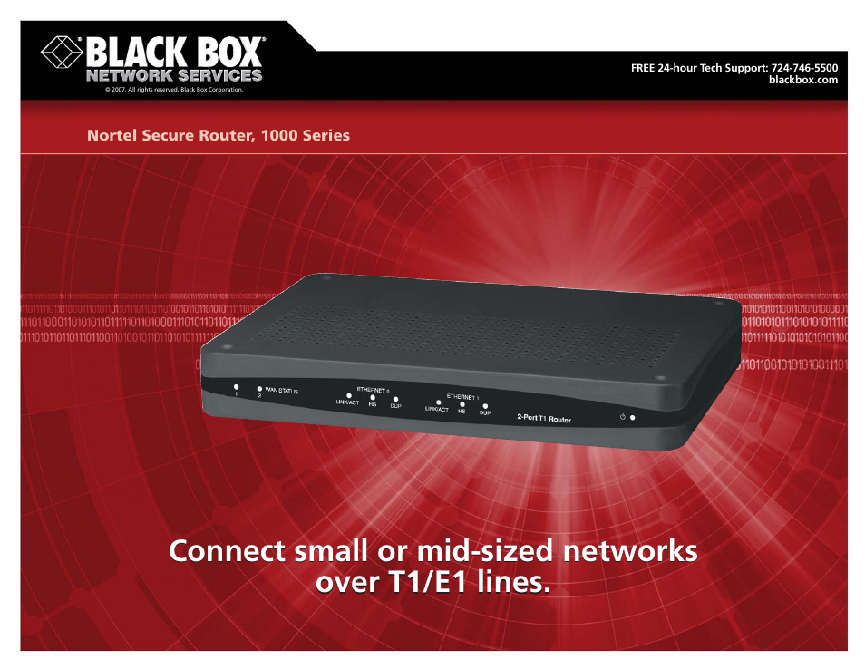 Black Box 1000 Series User Manual | 4 pages
