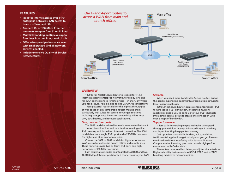 Black Box 1000 Series User Manual | Page 2 / 4