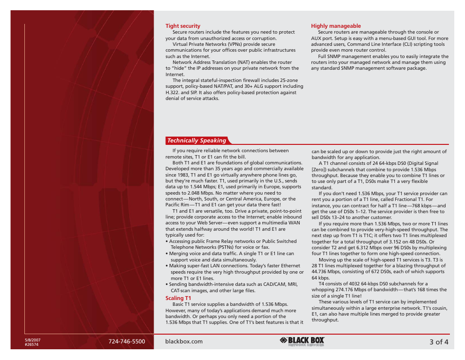 3 of 4 | Black Box 1000 Series User Manual | Page 3 / 4