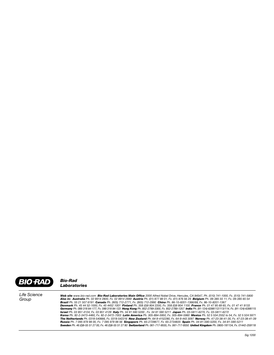 Bio-Rad Model 583 Gel Drying Supports User Manual | Page 16 / 16