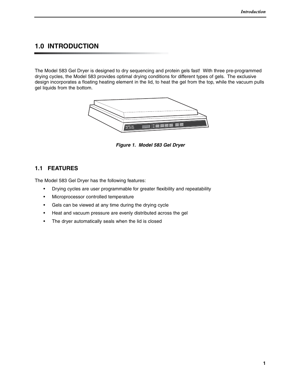 0 introduction | Bio-Rad Model 583 Gel Drying Supports User Manual | Page 4 / 23