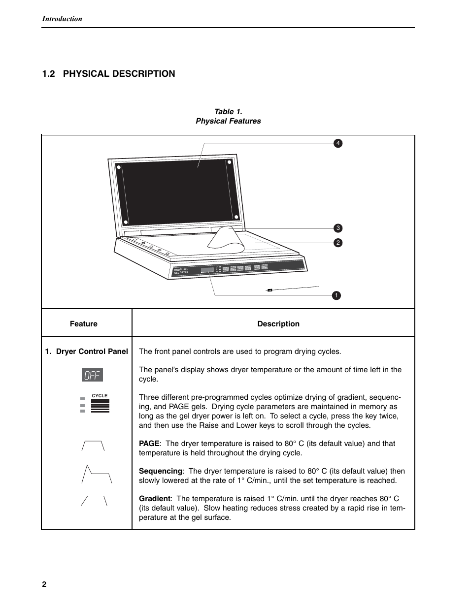 2 physical description | Bio-Rad Model 583 Gel Drying Supports User Manual | Page 5 / 23