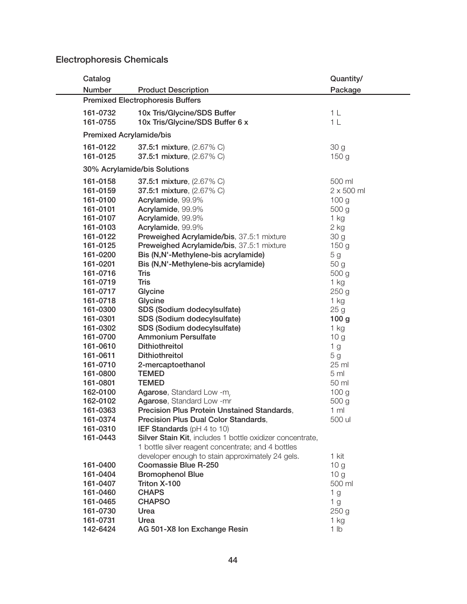 Bio-Rad Model 491 Prep Cell and Mini Prep Cell User Manual | Page 49 / 52