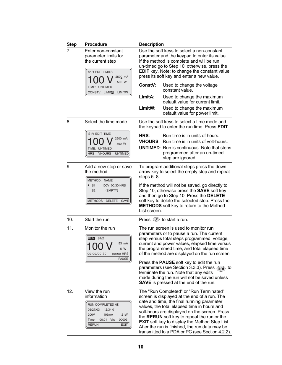 100 v | Bio-Rad PowerPac™ Universal Power Supply User Manual | Page 16 / 36