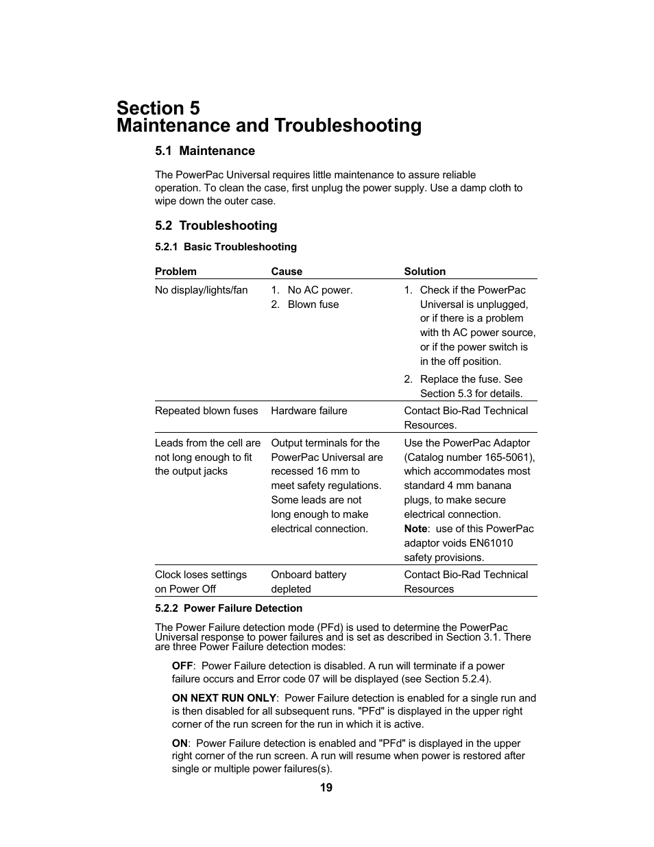 Bio-Rad PowerPac™ Universal Power Supply User Manual | Page 25 / 36