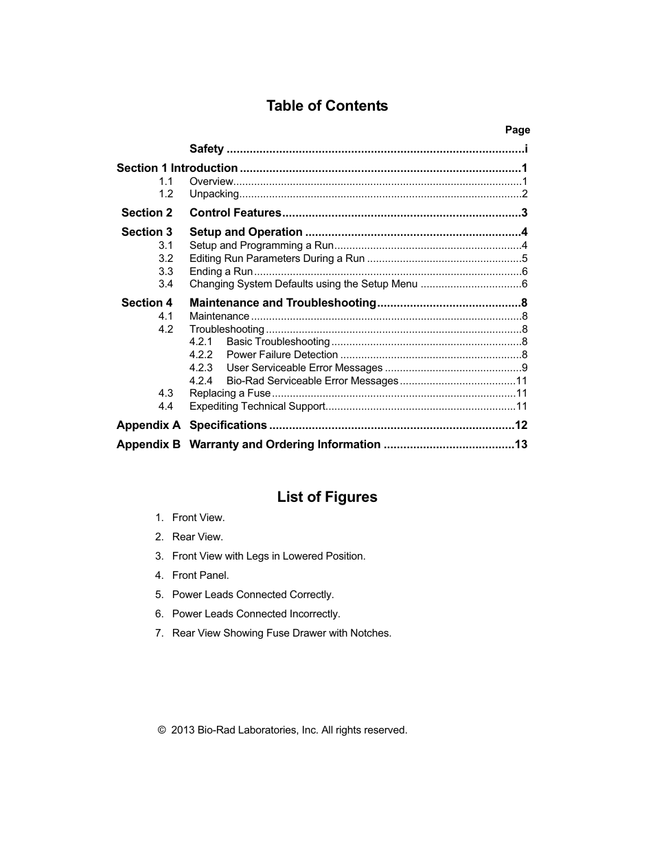 Bio-Rad PowerPac™ HC High-Current Power Supply User Manual | Page 3 / 24