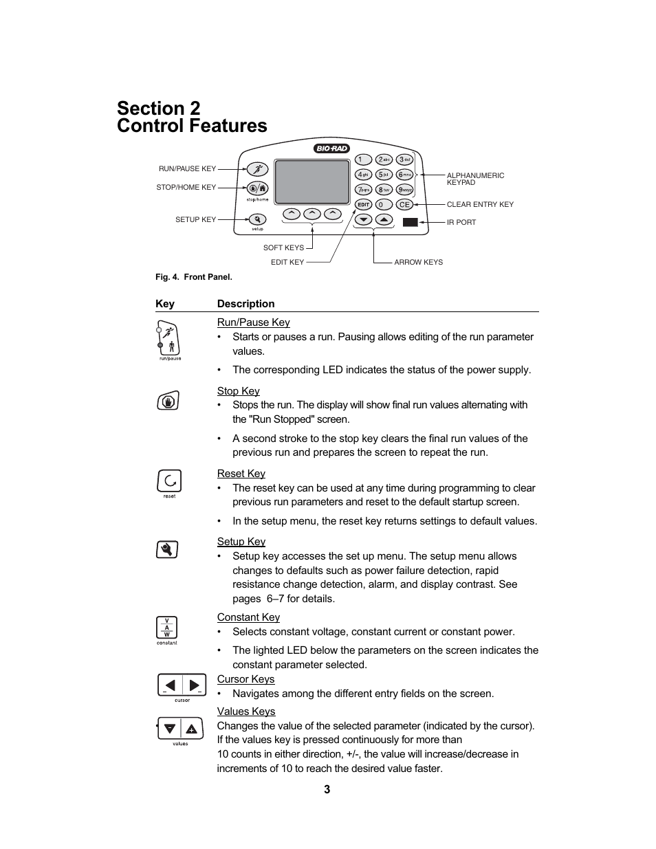 Bio-Rad PowerPac™ HC High-Current Power Supply User Manual | Page 9 / 24