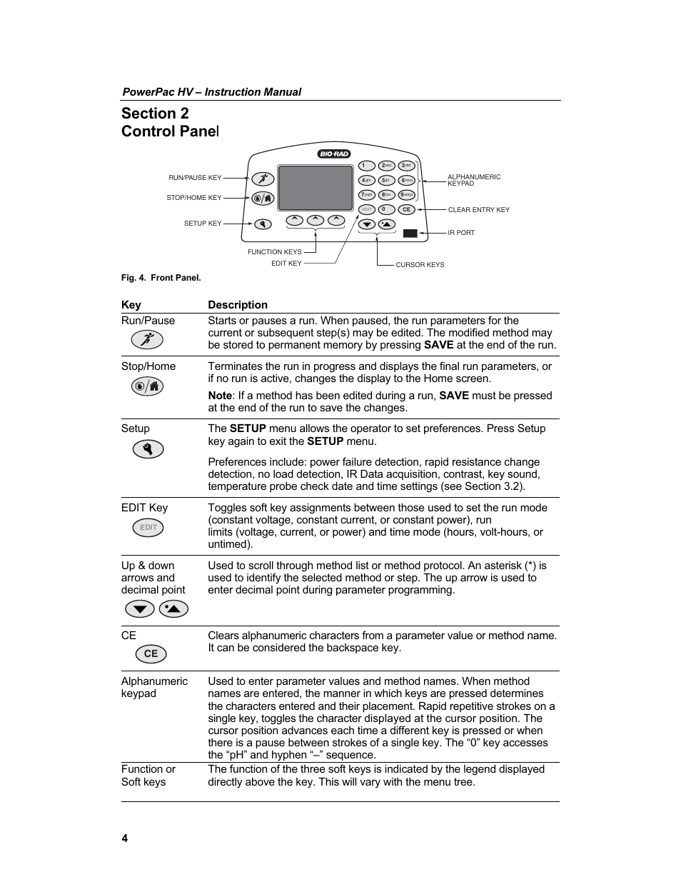Powerpac hv – instruction manual | Bio-Rad PowerPac™ HV High-Voltage Power Supply User Manual | Page 12 / 48