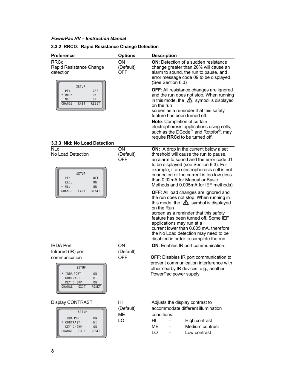 Bio-Rad PowerPac™ HV High-Voltage Power Supply User Manual | Page 16 / 48