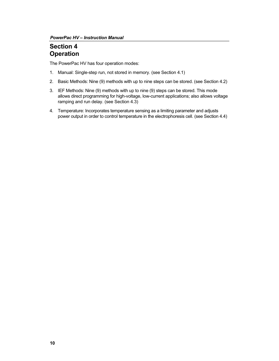 Bio-Rad PowerPac™ HV High-Voltage Power Supply User Manual | Page 18 / 48