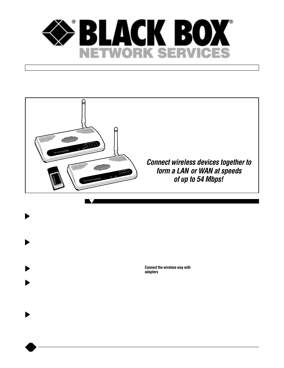Black Box 802.11G User Manual | 6 pages