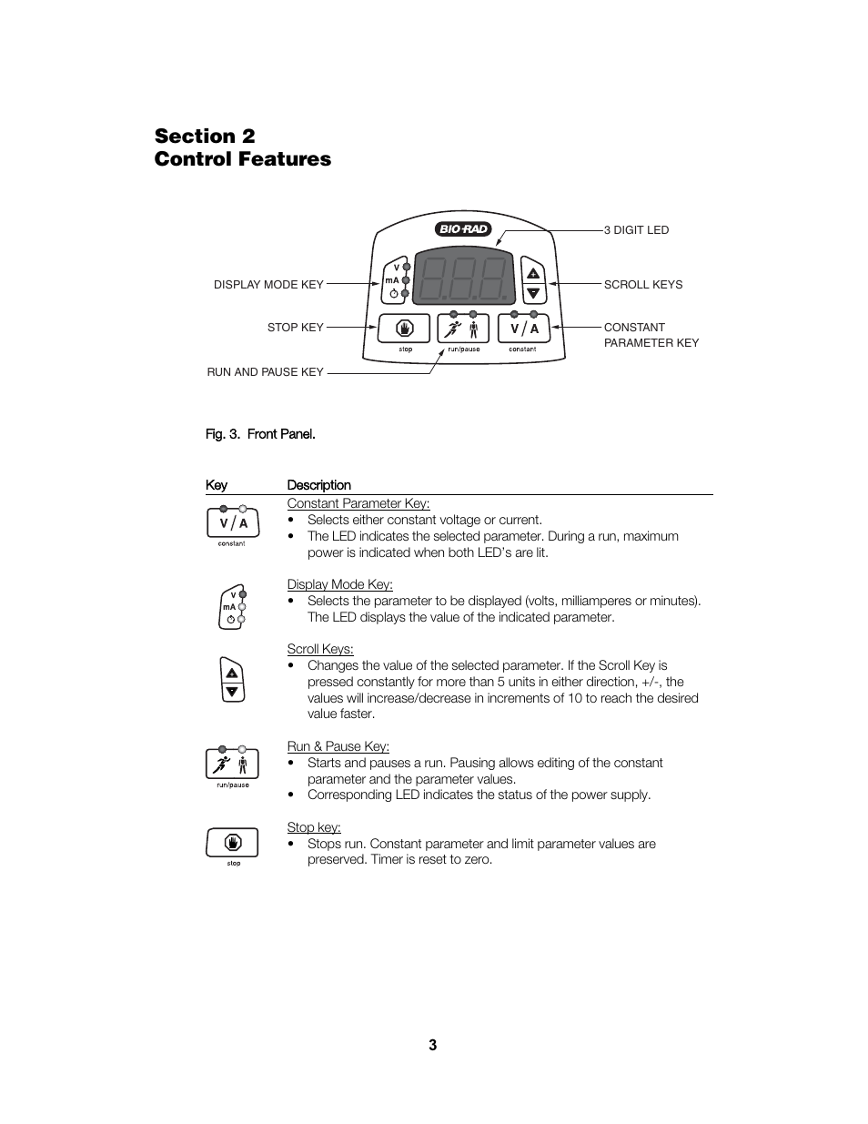 Bio-Rad PowerPac™ Basic Power Supply User Manual | Page 9 / 20