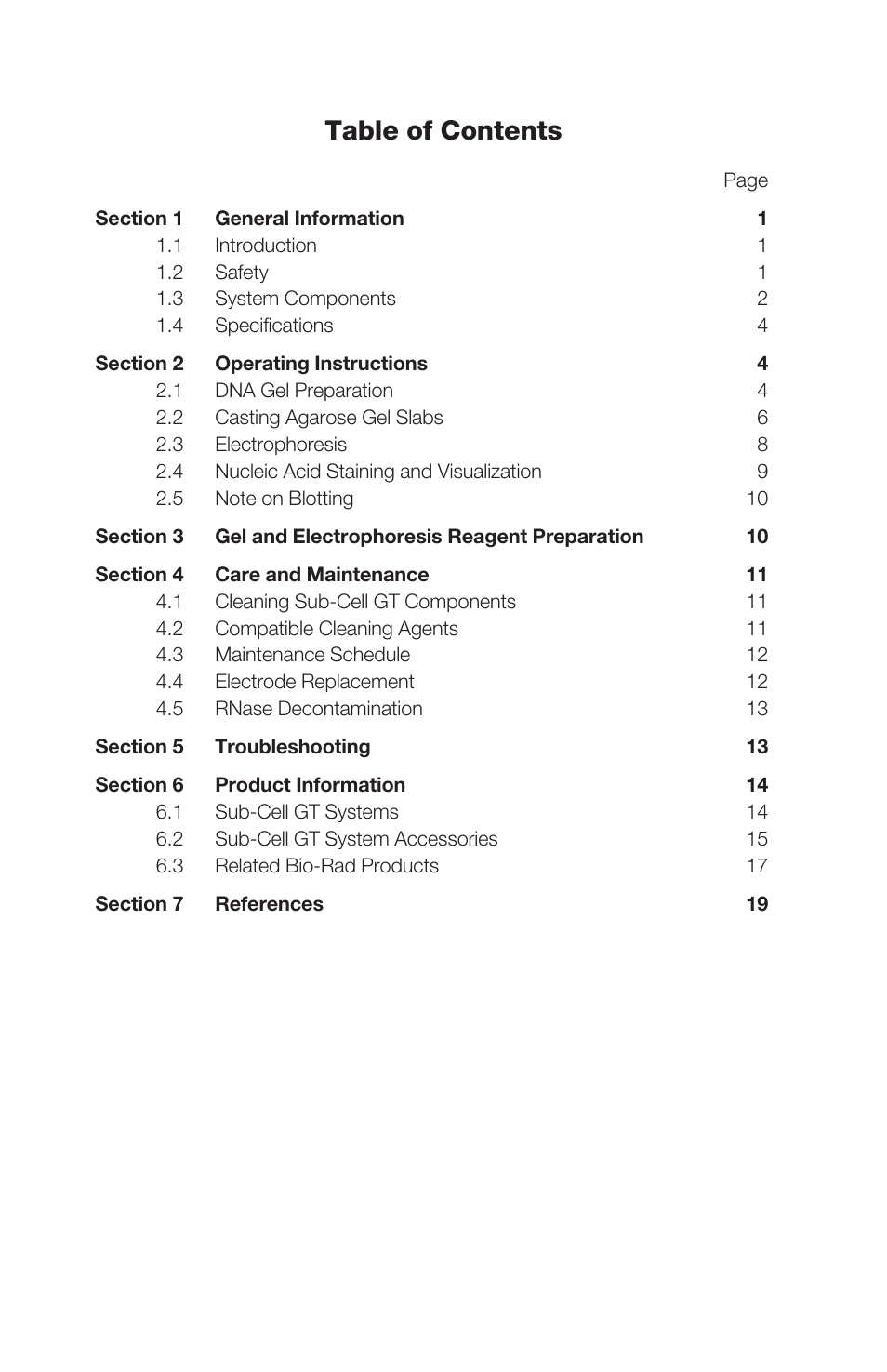 Bio-Rad ReadySub-Cell GT Cells User Manual | Page 3 / 26