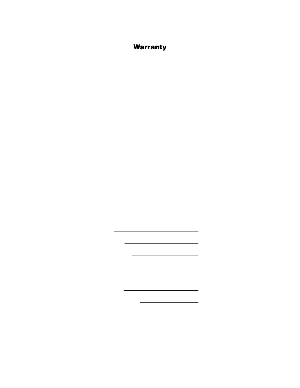 Warranty | Bio-Rad Sub-Cell® Model 192 Cell User Manual | Page 2 / 29
