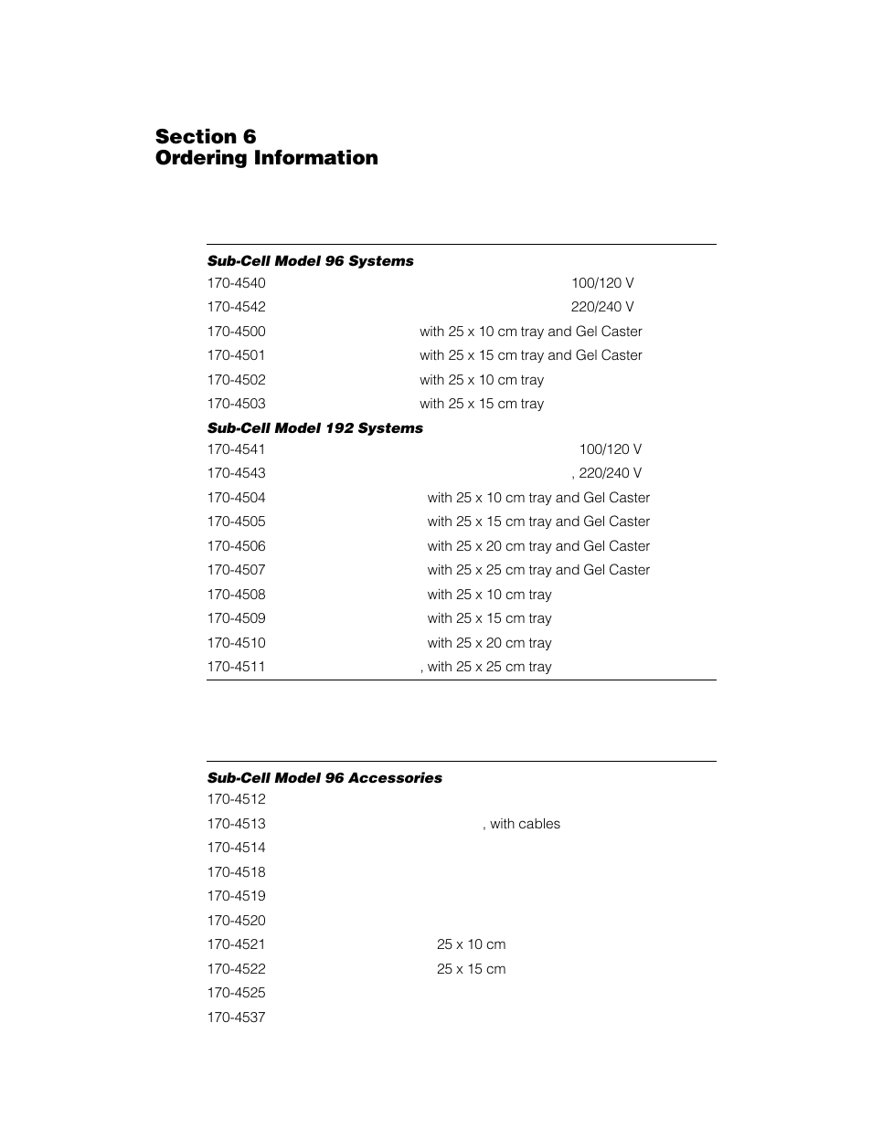 Bio-Rad Sub-Cell® Model 192 Cell User Manual | Page 23 / 29