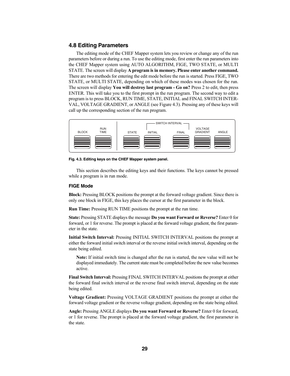 8 editing parameters | Bio-Rad CHEF Mapper® XA System User Manual | Page 33 / 74