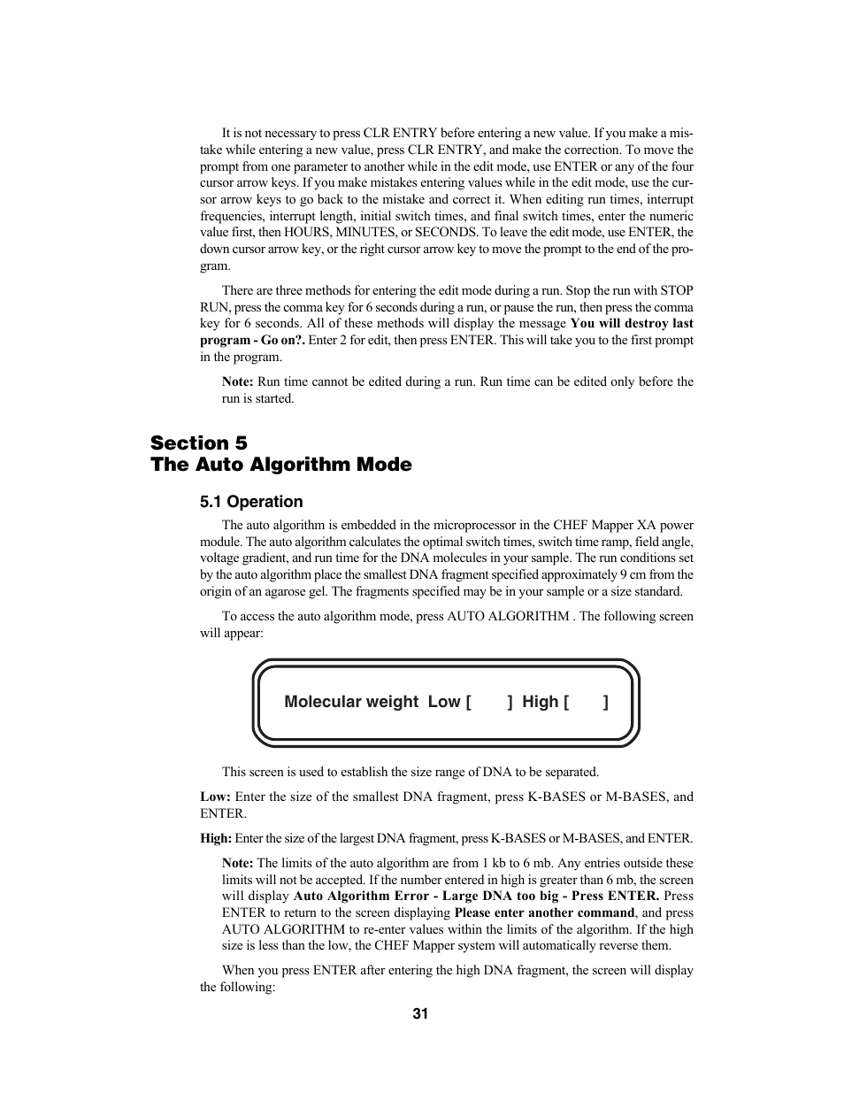 Bio-Rad CHEF Mapper® XA System User Manual | Page 35 / 74