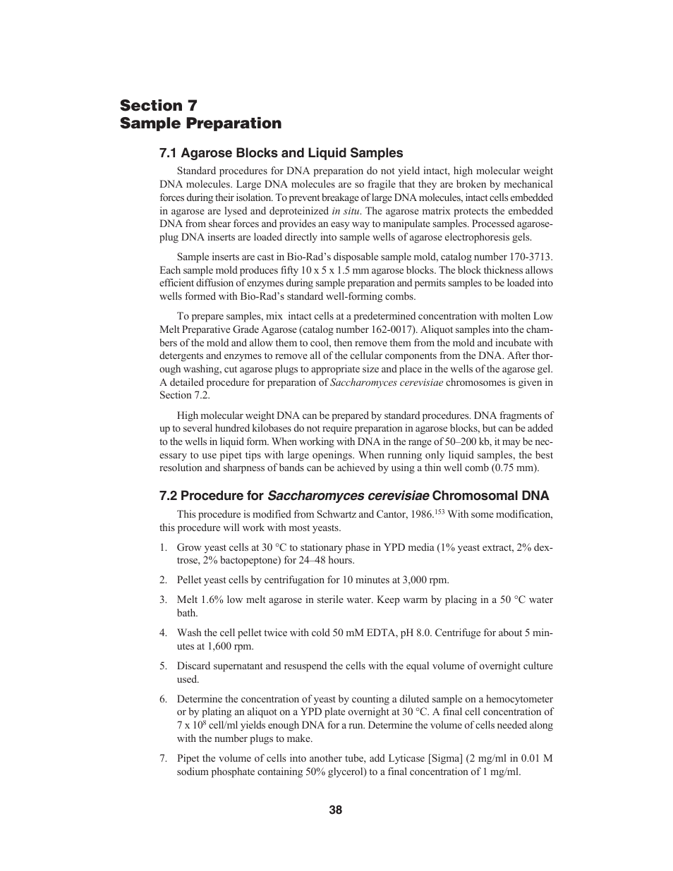 Saccharomyces cerevisiae | Bio-Rad CHEF Mapper® XA System User Manual | Page 42 / 74