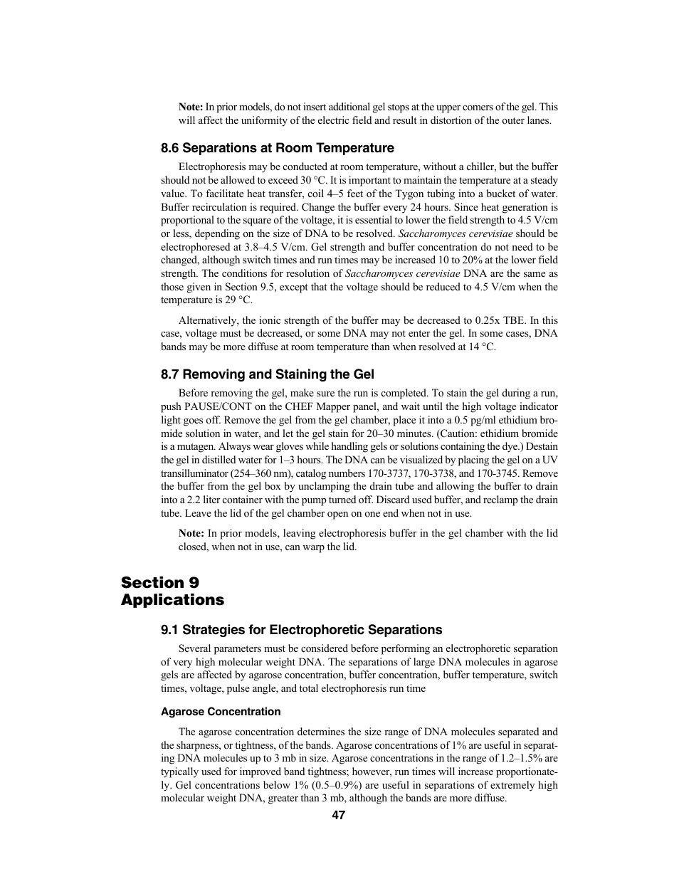Bio-Rad CHEF Mapper® XA System User Manual | Page 51 / 74