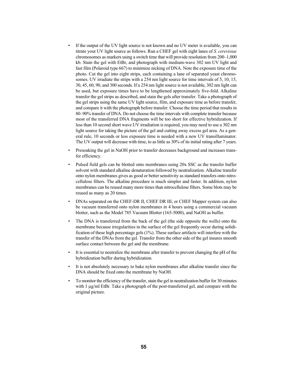 Bio-Rad CHEF Mapper® XA System User Manual | Page 59 / 74
