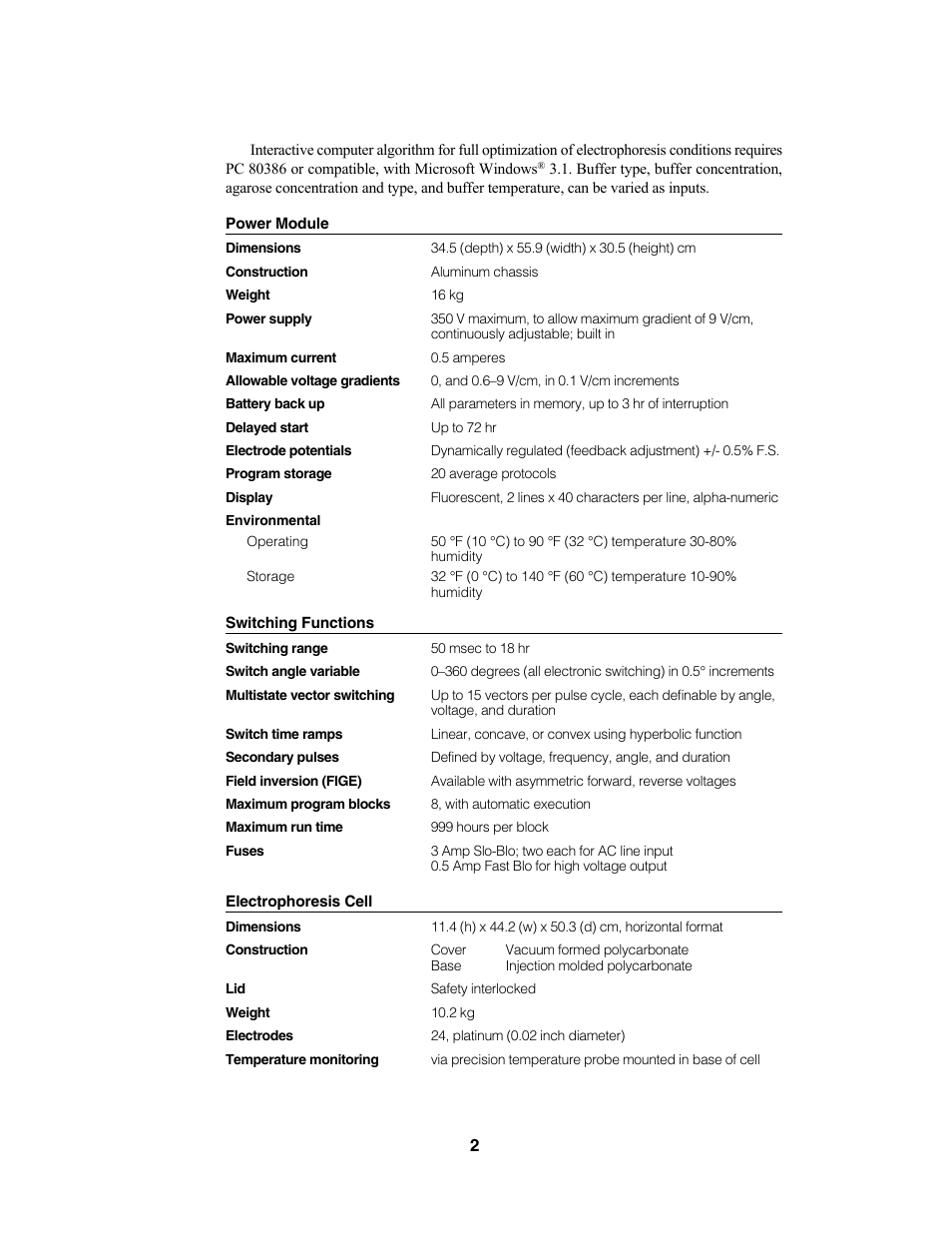 Bio-Rad CHEF Mapper® XA System User Manual | Page 6 / 74