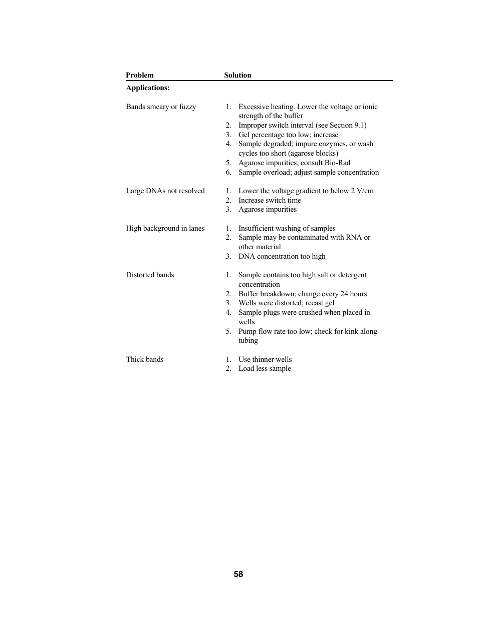 Bio-Rad CHEF Mapper® XA System User Manual | Page 62 / 74