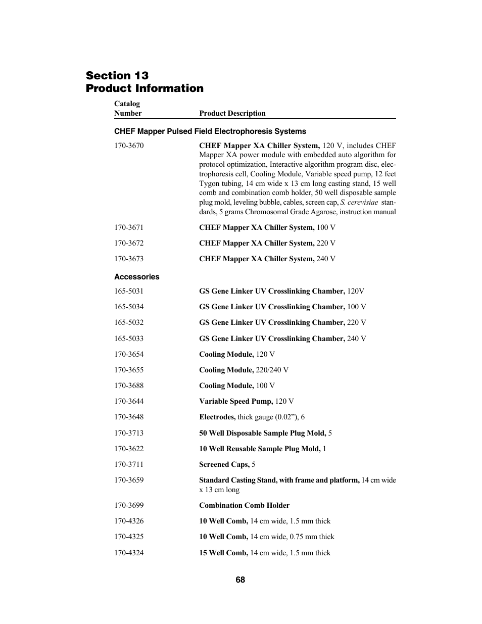 Bio-Rad CHEF Mapper® XA System User Manual | Page 72 / 74