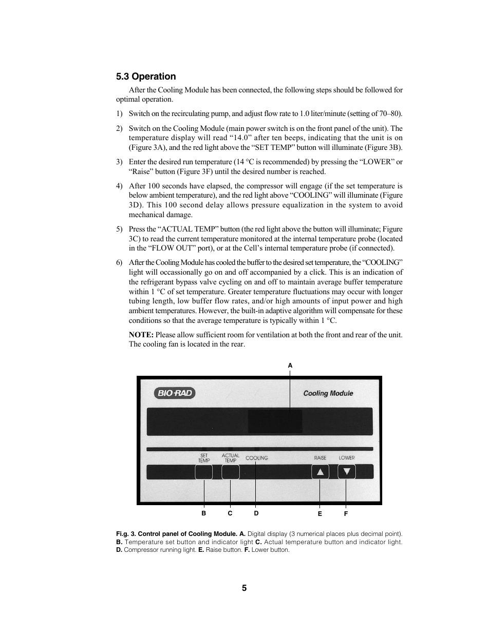 3 operation | Bio-Rad CHEF-DR II System User Manual | Page 8 / 11